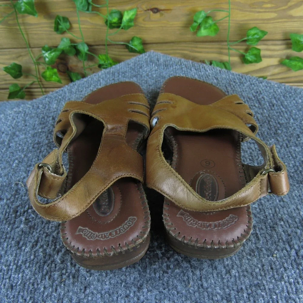 Dr. Scholl's‎ Faye Women's 9 Brown Leather Sandals Comfortable Slingback
